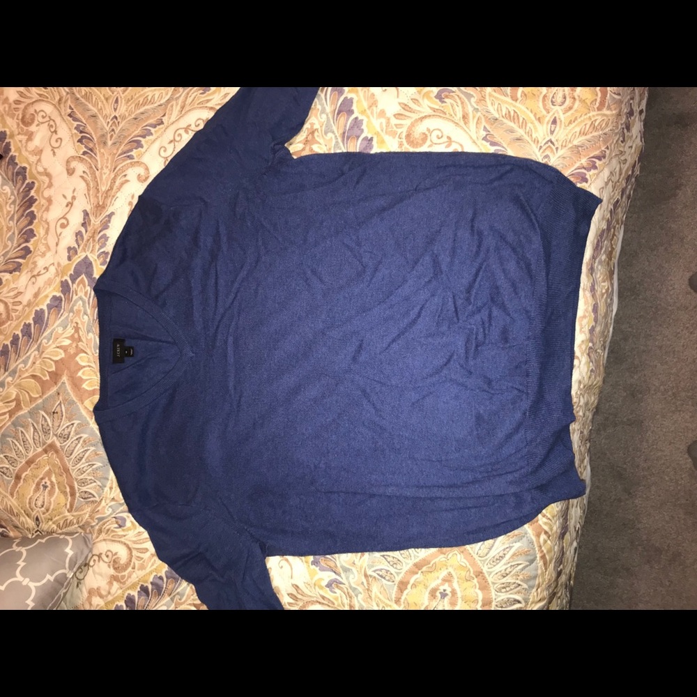 J Crew blue sweater